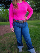 Load image into Gallery viewer, Hot Pink Sparkle Bodysuit