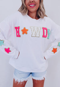 Howdy Patched Crewneck