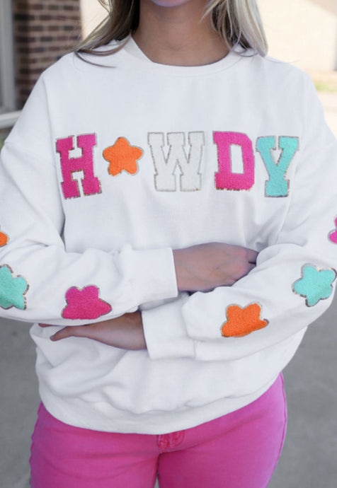 Howdy Patched Crewneck