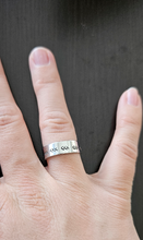 Load image into Gallery viewer, Silver Trail Stamped Ring