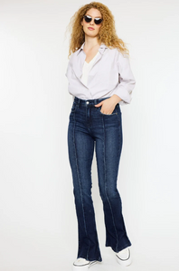 KanCan High Rise Peplum Flare Jeans