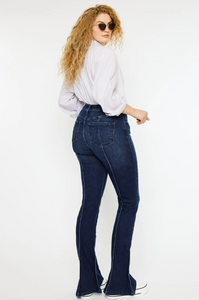 KanCan High Rise Peplum Flare Jeans