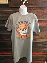 Load image into Gallery viewer, Midnight Rider Skeleton Cowboy Club Graphic Tee