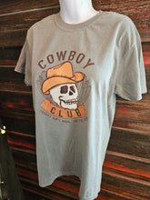 Load image into Gallery viewer, Midnight Rider Skeleton Cowboy Club Graphic Tee