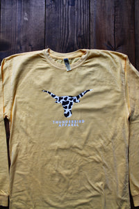 Longhorn Cow Print Long Sleeve