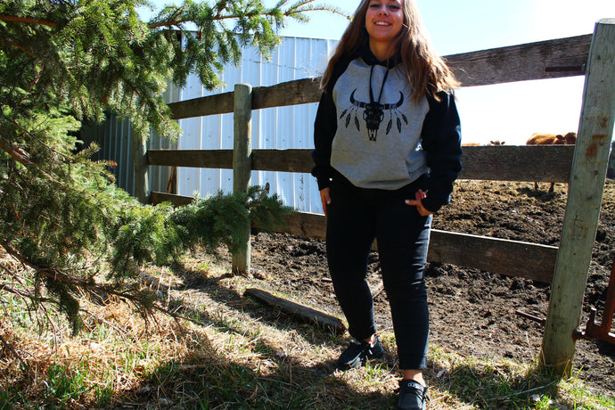 Two Toned Cattle Country Hoodie