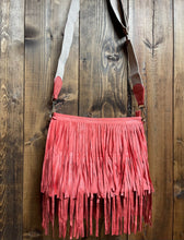 Load image into Gallery viewer, Sadie Suede Fringe Crossbody Purse w/ Guitar Strap